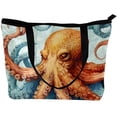 thumbnail image 2 of Fish Canvas Leather Mix Tote Bag with Twill, Sponge, Jeanette Material, 30x10.5x39cm Size, 2 of 5
