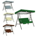 thumbnail image 4 of Garden Swing Canopy Seats Replacement Set 3 Seats Covers + Swing Canopy Cover Coffee, 4 of 9