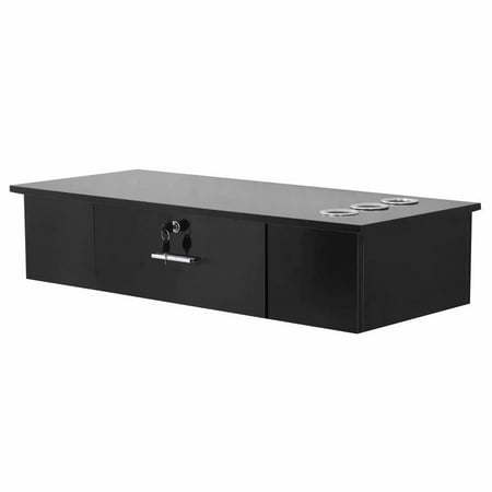 Clearance Black Styling Station Wall Mount Locking Cabinet With 3