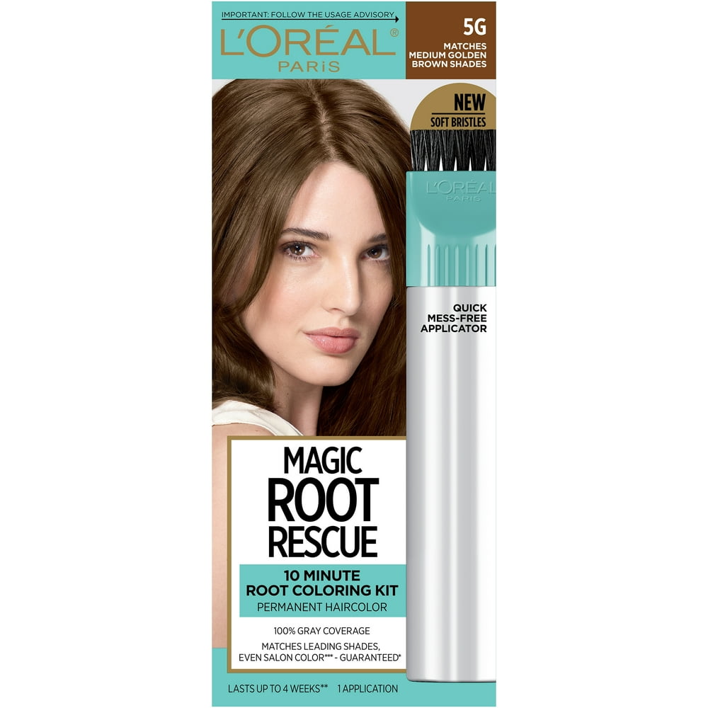 L'Oreal Paris Magic Root Rescue 10 Minute Root Hair Coloring Kit, 5G