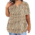 thumbnail image 1 of Birdeem Blouses pour Femmes T-Shirt à Manches Courtes Imprimé Décontracté Col Rond Ample, 1 of 9