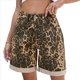thumbnail image 1 of Pantalones Cortos Vaqueros para Mujer, Hasta la Rodilla, Modernos, Estilo Y2K, de Cintura Alta, Pierna , Informales, de Verano, con Bolsillos Estampado de Leopardo XXL, 1 of 8