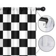 thumbnail image 4 of Blackout Kids Curtains,Black and White Checkered Childrens Insulated Curtains Set Of 2,Bedroom Essentials,Toddler Room Decor 42"x63"(106x160cm), 4 of 4