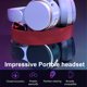 thumbnail image 4 of Bearachild Auriculares Auriculares compatibles con Bluetooth con micrófono Auriculares manos libres Cables de audio/vídeo Azul, 4 of 6