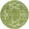 thumbnail image 1 of Unique Loom Bromley Vintage Country Rug 5' x 5' Round Green/Ivory, 1 of 4