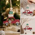 thumbnail image 5 of Qjidjing Christmas Wooden Car Craft Accessory Decorations for Christmas Tree Ornaments, Car Interior, Indoor Home Party, 5 of 6