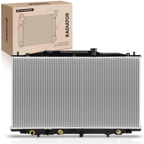 A-Premium Primary Engine Coolant Radiator Assembly with Transmission Oil Cooler Compatible with Honda Accord 2003 2004 2005 2006 2007 2.4L Gas Naturally Aspirated
