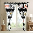 thumbnail image 4 of Construction Curtains 30%-50% Blackout Truck Tractor Curtains ,Cartoon Excavator Bulldozer Vehicle Car Curtains & Drapes Black White Checkered Window Curtain, 4 of 6