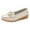 Beige, variant on Utoimkio Platform Sandals for Women Women's Summer Casual Single Shoe Cowhide Peas Mom Shoes Cowhide Soled Shoes