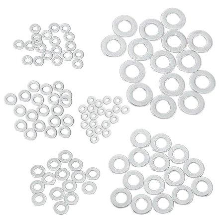 

115ASSORTED PIECE STAINLESS STEEL .5 M5 M6 M8 M10 FORM WASHER