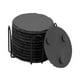 thumbnail image 2 of 12 posavasos de pizarra para bebidas con soporte, decoración de mesa, juego de posavasos de piedra, posavasos, para oficina, apartamento, café, mesa d Redondo, 2 of 9
