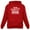 Red, variant on Humorous Women's Hoodie: Not Anti-Social I'm Selectively Social Personality Comfortable & Stylish Women Hoodie Small Red