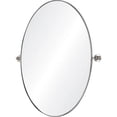 thumbnail image 3 of Signature Home Collection Plated Framed Classic Oval Wall Mirror - 30", 3 of 7