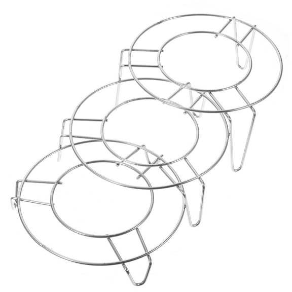 TABLZONE 3Pcs Pot Steamer Insert Stainless Steel Steaming Rack with Good Ventilation for Home Use