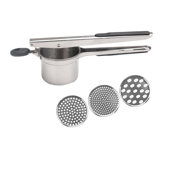 Potato Ricer,Mashed Potatoes,Kitchen Large 15oz Potato Ricer,Potato Press Masher With 3 Interchangeable Sieves And Silicone Handles For Mashed Potato Masher & Potato Press Kitchen Gadget.