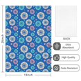 thumbnail image 2 of 4 Pcs Geometric Flower and Dot Blue Pattern Funny Kitchen Towels, Microfiber Dish Towels, Kitchen Tea Towels Set 18" X 26", 2 of 6