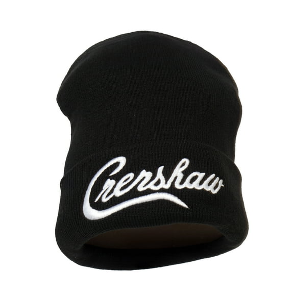 Top Headwear Men's LA Los Angeles Crenshaw Long Cuff Beanie, Black