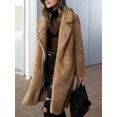 thumbnail image 3 of Hirigin Women Casual Teddy Bear Coat Ladies Fleece Zip Outwear Jacket Oversized Overcoat, 3 of 6