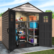 DuraMax 7ft x 7ft StoreMax Plus Vinyl Shed with Molded Floor
