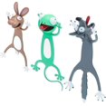 thumbnail image 1 of CHAO 3 Piezas Marcapáginas de Animales de Dibujos Animados en 3D Marcapáginas de Animales de Pvc 3 Lindos Papelería de Animales Aplastados para Niños y Estudiantes, Regalos de Lectura, Favores de Fies, 1 of 5