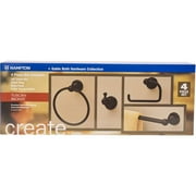 Hampton 4-Piece Bath Accessory Kit, Tuscan Bronze