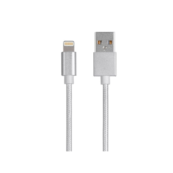 Monoprice Palette Series MFi Certified Lightning to USB Charge & Sync Cable, 3ft White