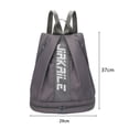 thumbnail image 5 of Soumake Backpack Gym Bag with Shoes Compartment Adjustable Shoulder Strap Zipper Closure Large Capacity Duffel Bag Portable Women Girl Outdoor Sports Travel Bag Sports Accessories, 5 of 8