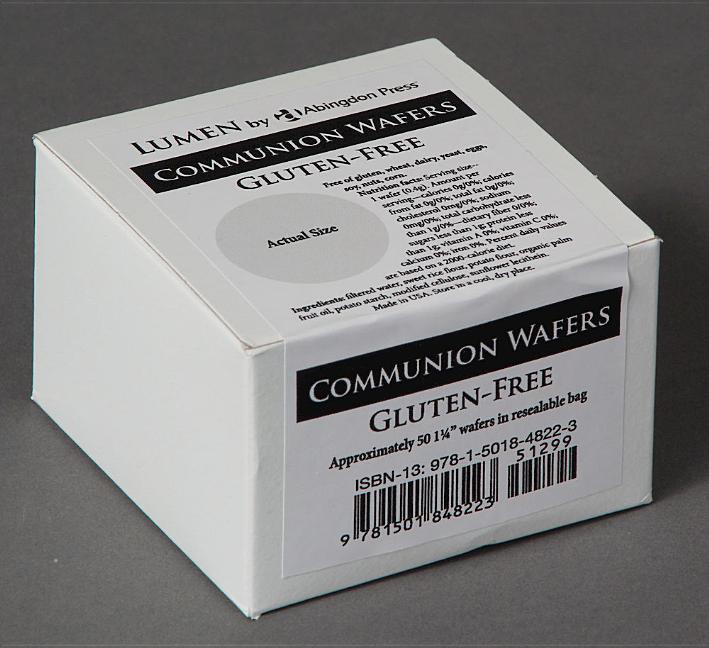 Communion Wafers, GlutenFree (Box of 50) Lumen by Abingdon Press