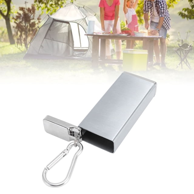 Mini Case Keychain Holder, Keychain Storage Container Aluminum Alloy Lightweight for Travel Silver