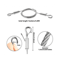 thumbnail image 5 of 2 Pcs Kit de Fil de Suspension Réglable - Matériel Robuste, Câbles en Acier Inoxydable 1M X1.5Mm, 5 of 5