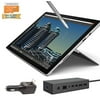 2015 Newest Microsoft Surface Pro 4 Core M 4G 128GB 12.3" touch screen with 2736x1824 3K QHD Windows 10 Pro Multi-position Kickstand (Dock Bundle)