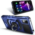thumbnail image 2 of Nagebee Phone Case Compatible for TCL ION Z with Tempered Glass Screen Protector (Full Coverage), Full-Body Protective [Military-Grade] Magnetic Car Mount Ring Holder Heavy-Duty Case (Blue), 2 of 6
