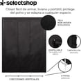 thumbnail image 4 of Closet Organizador Armable De Tela Y Tubo Armario De Ropa Minimalista 170 x 130 x 45 Ropero Organizador para Dormitorio Soporta hasta 33 LB (Negro), 4 of 5