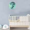 thumbnail image 3 of NookHive 20cm 3D Large Moon Glow in The Dark Wall Sticker, Removable Fluorescent Night Sky Decor for Bedroom Living Room,Green, 3 of 7