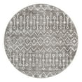 thumbnail image 3 of Unique Loom Bohemian Trellis Collection Area Rug - Gypsy (5' 3" Round Stone Gray/Ivory), 3 of 7