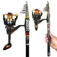 thumbnail image 5 of 1.5/1.8/2.1/2.4m Fishing Pole Combo Set  Rod and Reel Telescopic Fishing Rod Carbon Fiber Spinning Reels Fishing Accessories, 5 of 13