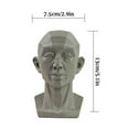 thumbnail image 4 of Planar Head Model For Artists In White Resin With Rotating Feature For Drawing And Sculpture Reference, 4 of 7