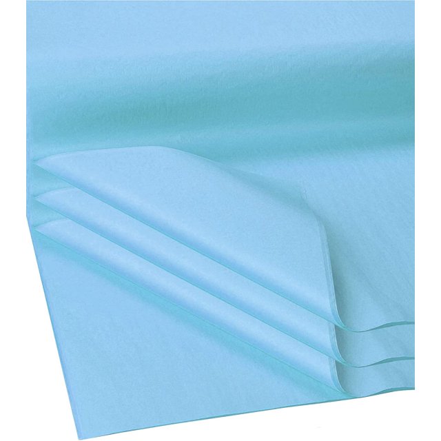 | Gift Wrap Tissue Paper | Size: 15x20 | Acid Free (Baby Blue, 100 Sheets)