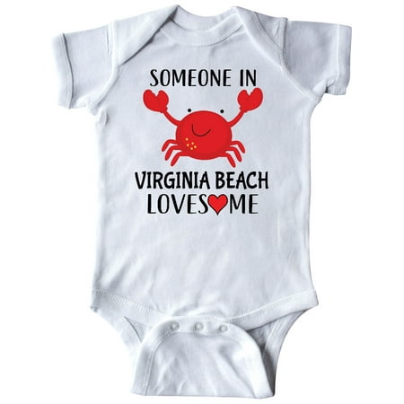 

Inktastic Someone in Virginia Beach Loves Me Gift Baby Boy or Baby Girl Bodysuit