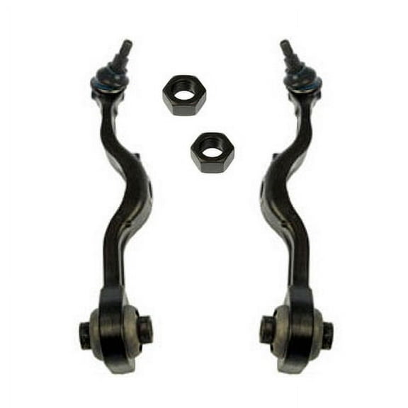 TRQ Front Lower Center Control Spring Arms w/ Ball Joint Pair for Benz PSA62117