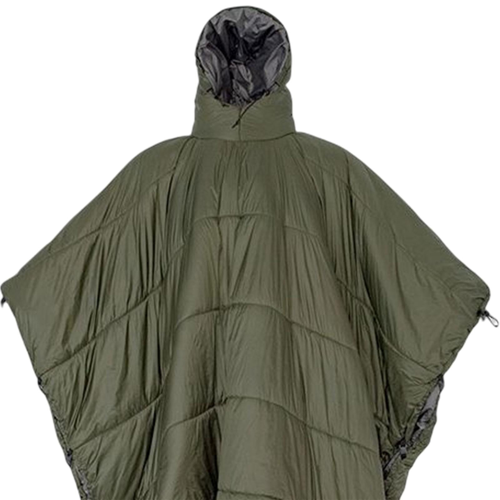 Axioma Portable Sleeping Bag Cloak Hooded Blanket Hammock Quilt Coat Poncho Lightweight