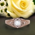 thumbnail image 1 of Anneau en or rose rond personnalisé sur commande sur commande 1,25 carat, 1 of 4