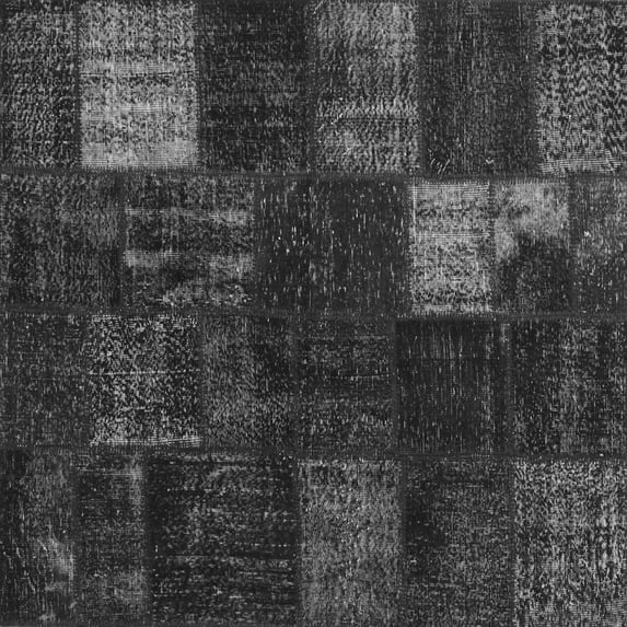 Ahgly Company Indoor Square Persian Gray Traditional Area Rugs, 7' Square