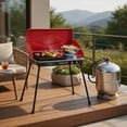 thumbnail image 5 of Resenkos Outdoor Barbecues Grill,2-in-1 Gas Camping Grill and Stove with 4 Detachable Legs-Red, 5 of 8