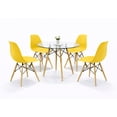 thumbnail image 1 of Comedor Oslo Cristal para 4 Personas Sillas Oslo Amarillas, 1 of 10