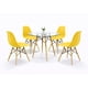 thumbnail image 1 of Comedor Oslo Cristal para 4 Personas Sillas Oslo Amarillas, 1 of 10