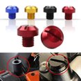 thumbnail image 2 of 2 piezas CNC aluminio M10x1.25 espejo retrovisor rosca agujero tapones tornillos tapas espejo retrovisor soporte Anti-óxido - Rojo positivo Sunnimix Tapón del orificio del espejo trasero, 2 of 7