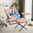 thumbnail image 5 of Ataucjin Comfy Chair,Oversized Faux Fur Foldable Lounge Chair for Adults,Foldable Living Room Chairs,X-Large Saucer Chair with Sturdy Metal Frame, Plush Accent Chair for Bedroom,Living Room,Dorm, 5 of 8