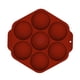 thumbnail image 2 of Fiudx Molde Grande para Tartas, Diseño Semicircular Marrón, Material Antiadherente Duradero, Apto para Microondas y Congelador, Perfecto para Magdalenas, Chocolates, Gelatina, Helado y Jabón, 24,5 X, 2 of 6