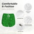 thumbnail image 6 of Fotbe Green Glitter Womens High Waist Running Shorts Athletic Workout Quick Dry Shorts for Women with Pockets Gym Yoga Summer Shorts-Small, 6 of 9